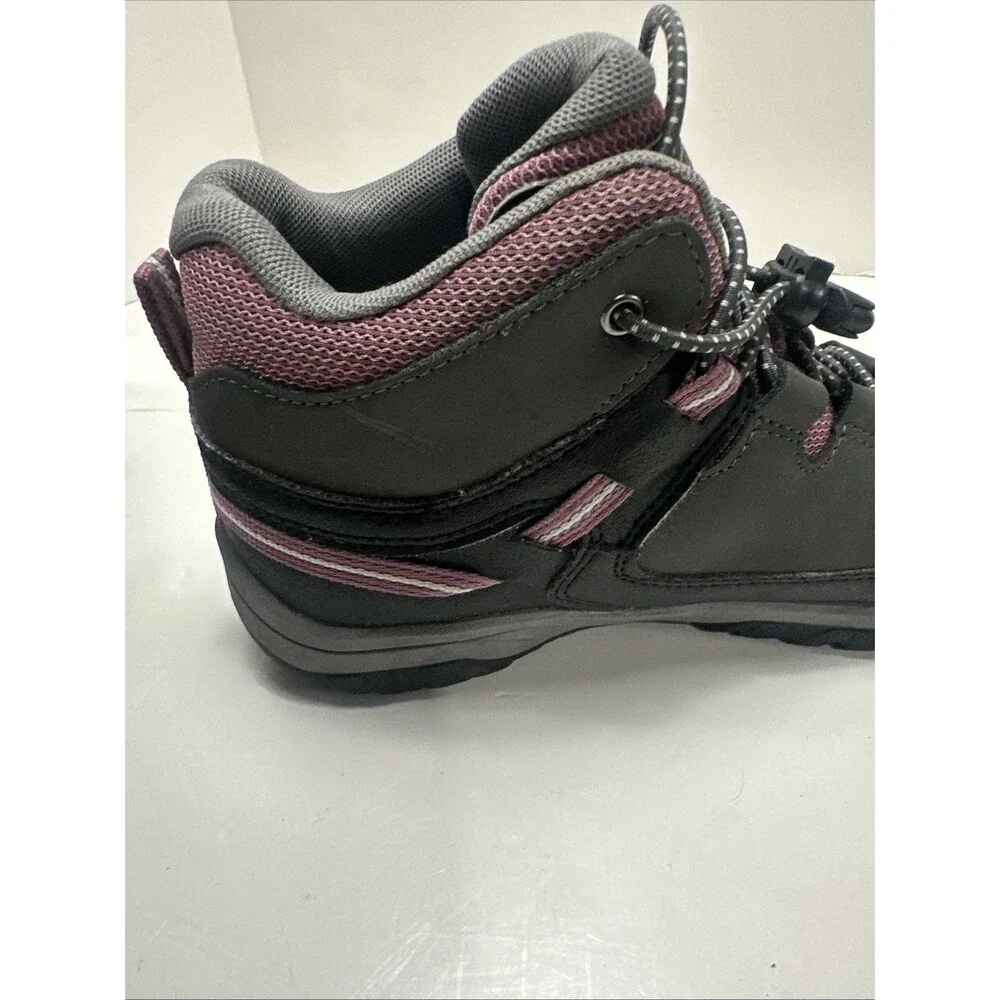 KEEN TARGHEE MID WATERPROOF 1020131 HIKING BOOT YOUTH SIZE 5 RAVEN/TULIPWOOD